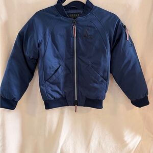 Nike Jordan Kids Navy Puffer Bomber Jacket